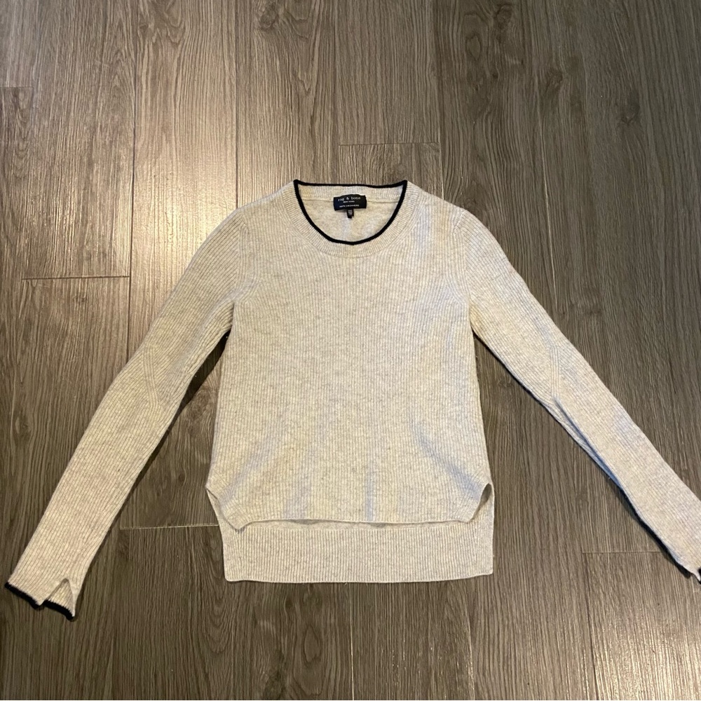 Rag&bone gray cashmere sweater